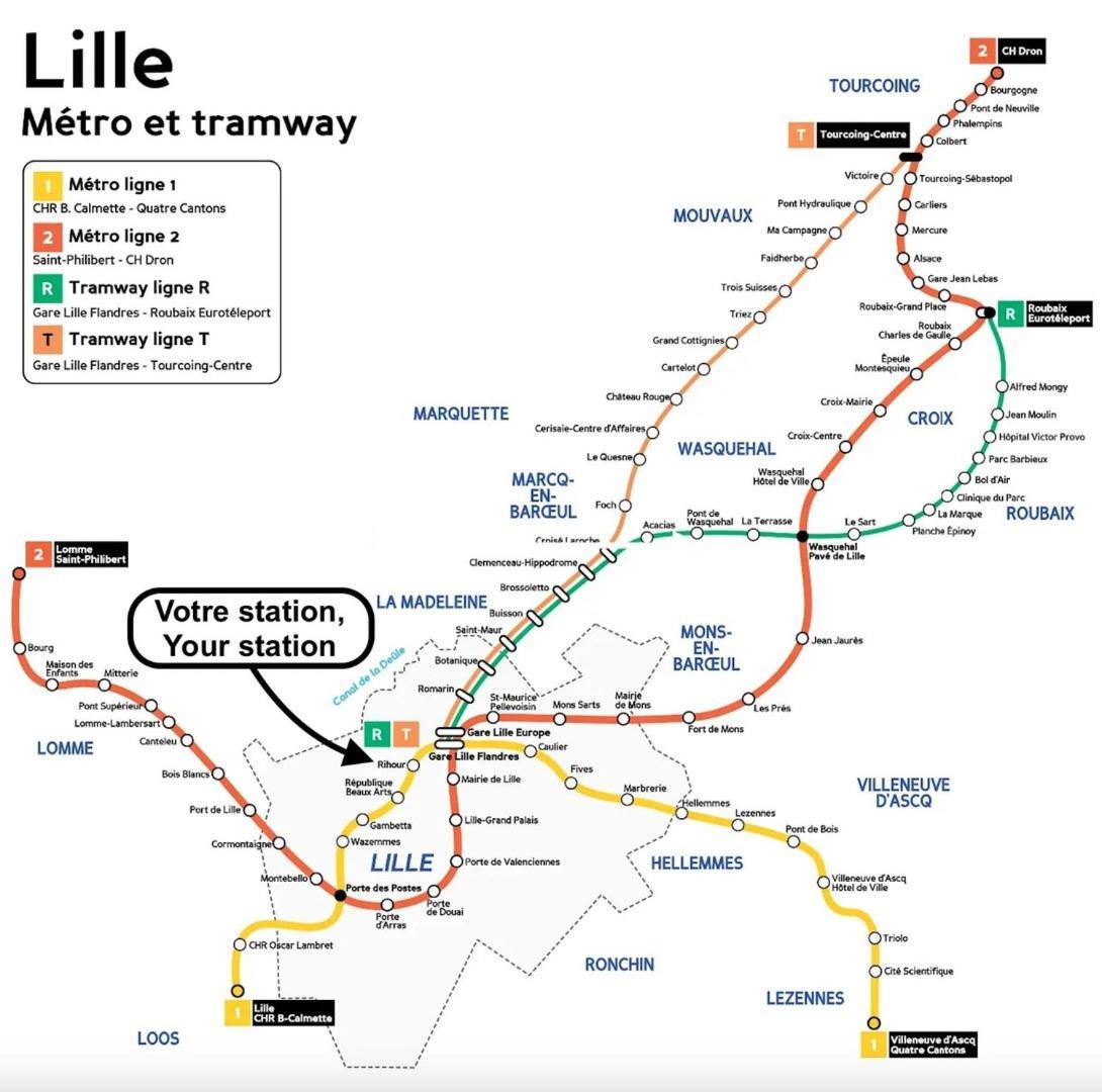 Lille centre - Beautiful 2-room apartment 3 pers Exterior foto